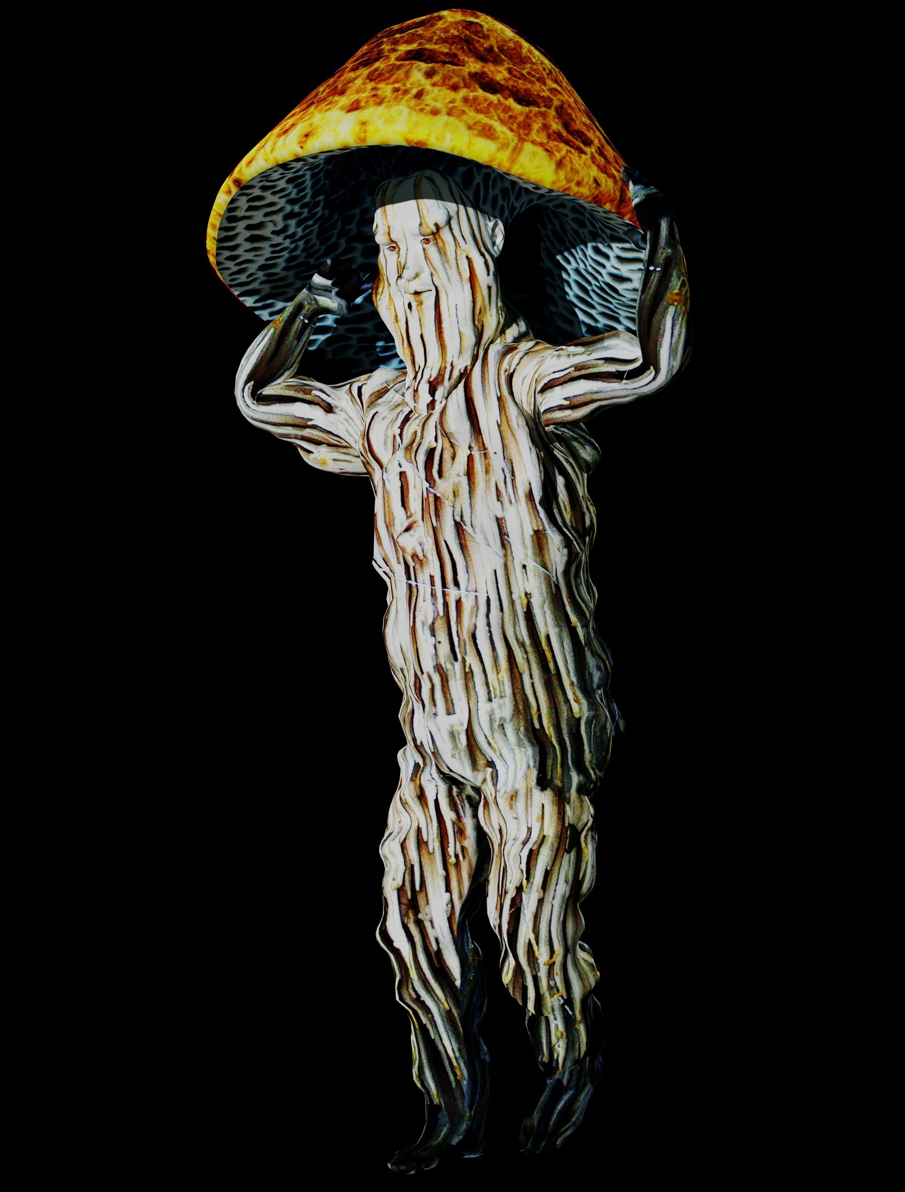 Mushrooman - Grzybiak - No2 Low-poly 3D model_8