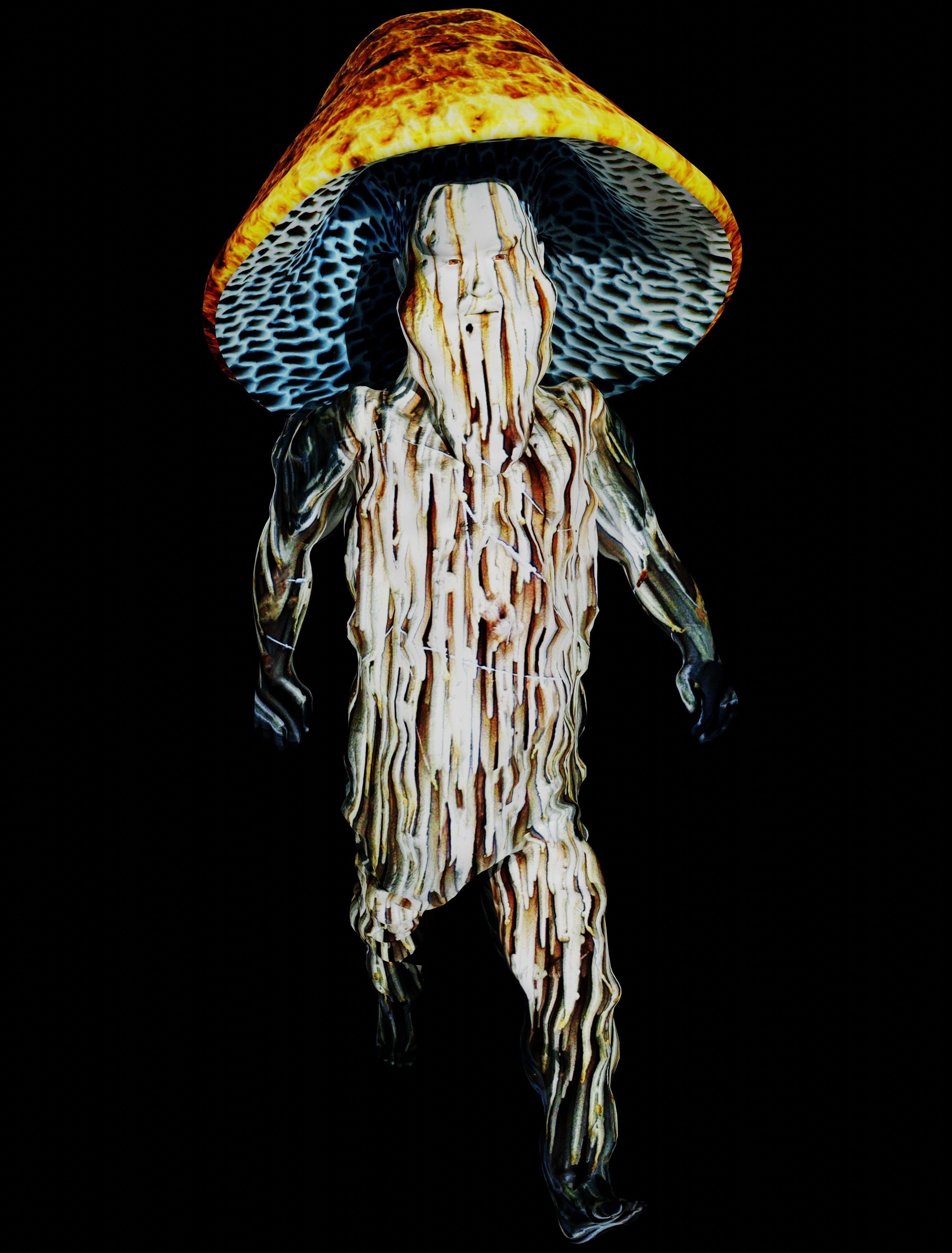 Mushrooman - Grzybiak - No2 Low-poly 3D model_4