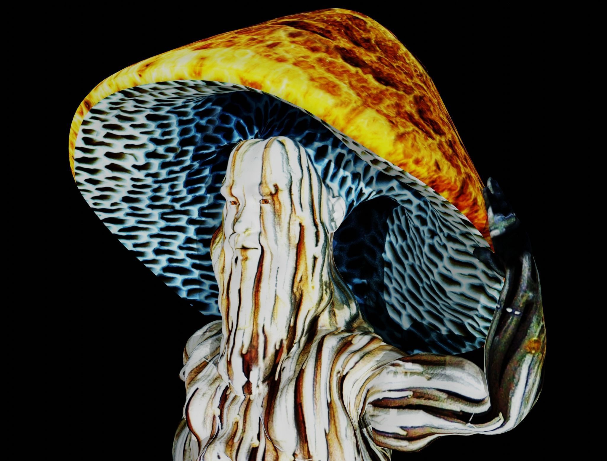 Mushrooman - Grzybiak - No2 Low-poly 3D model_5