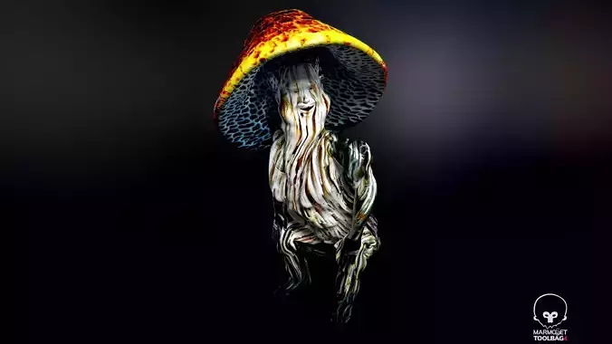 Mushrooman - Grzybiak - No2 Low-poly 3D model