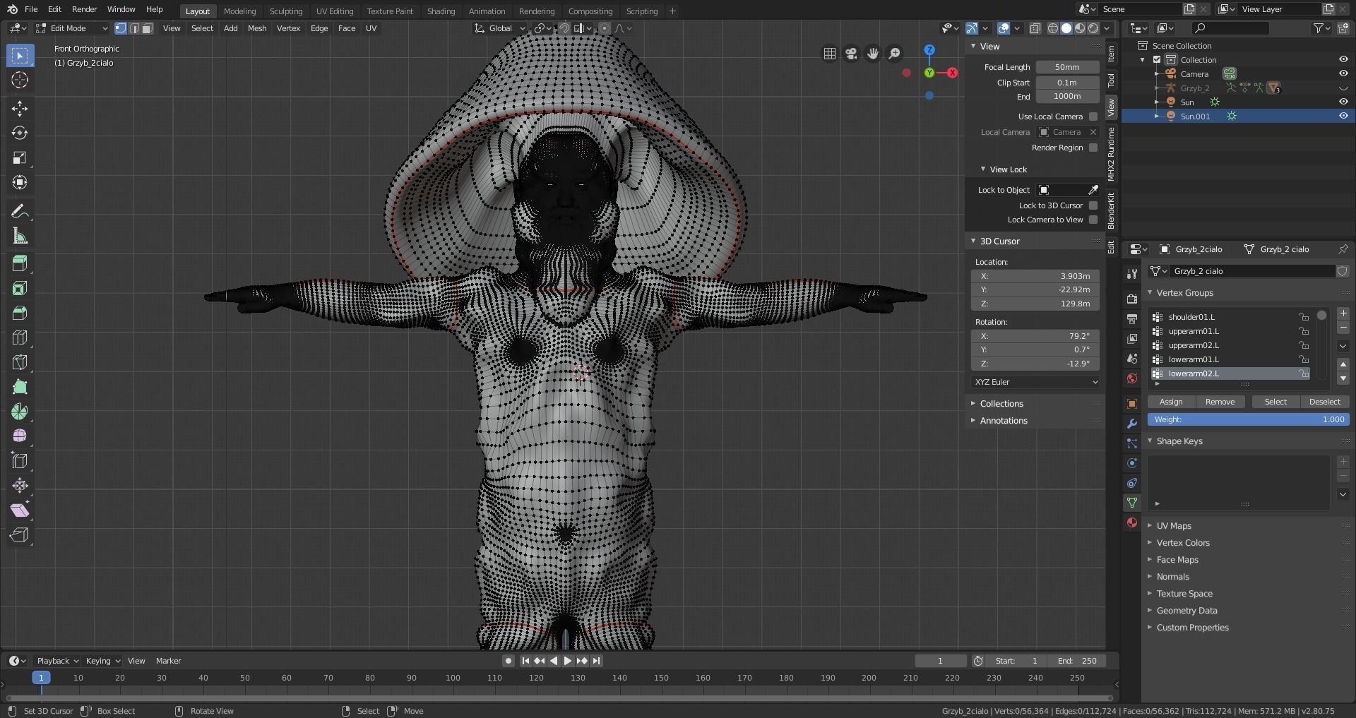 Mushrooman - Grzybiak - No2 Low-poly 3D model_12