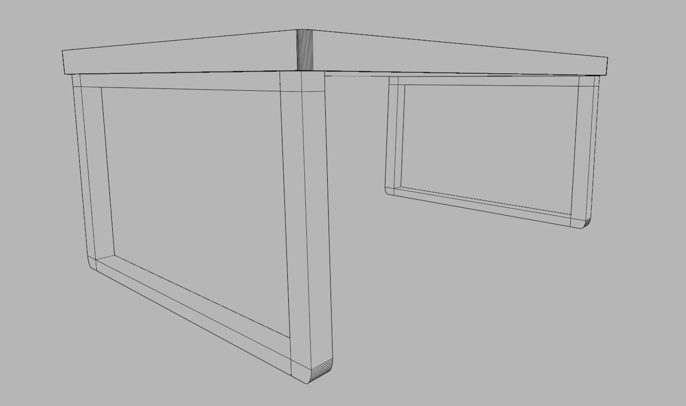 Coffee table 3D model_8