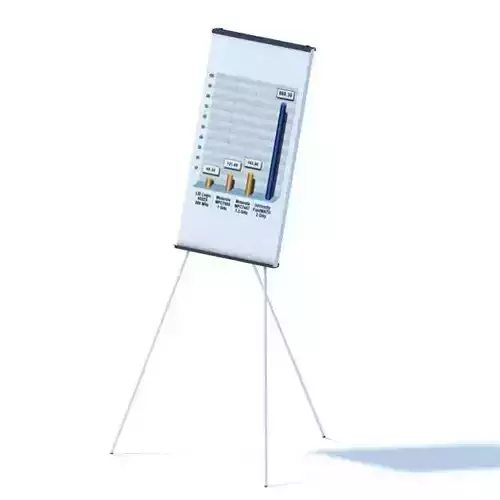 Easel With A Graph