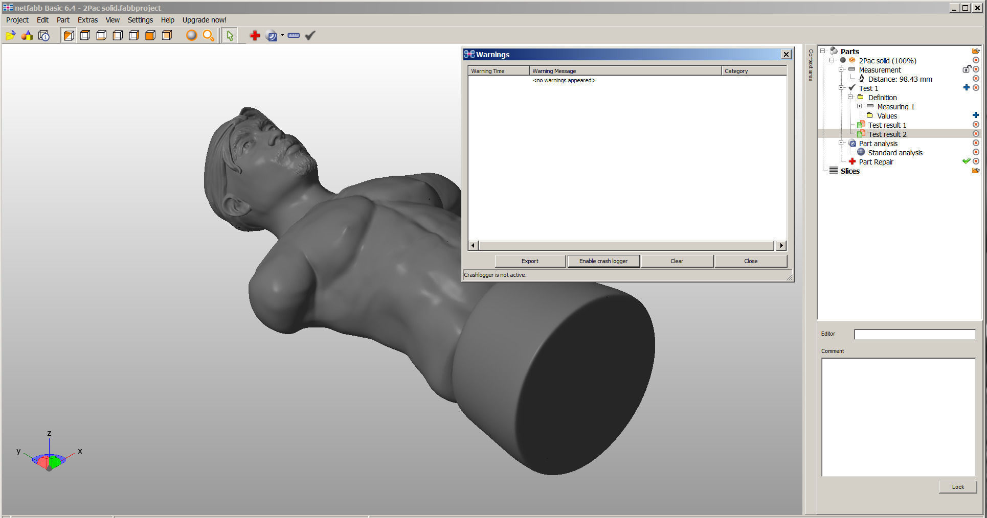 2 Pac bust of man with no shirt 3D print model_16