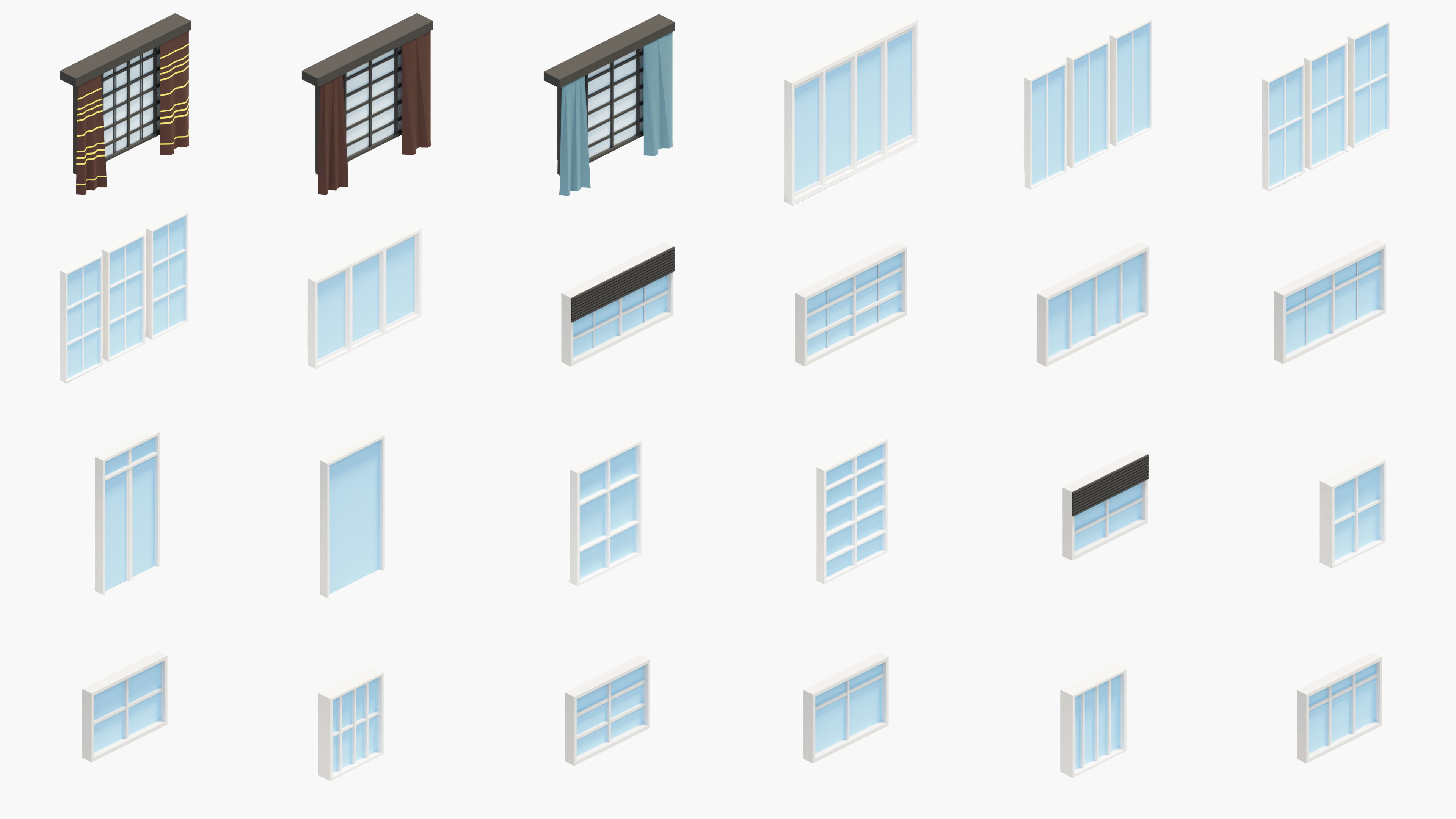 Office 2 Low-poly 3D model_57