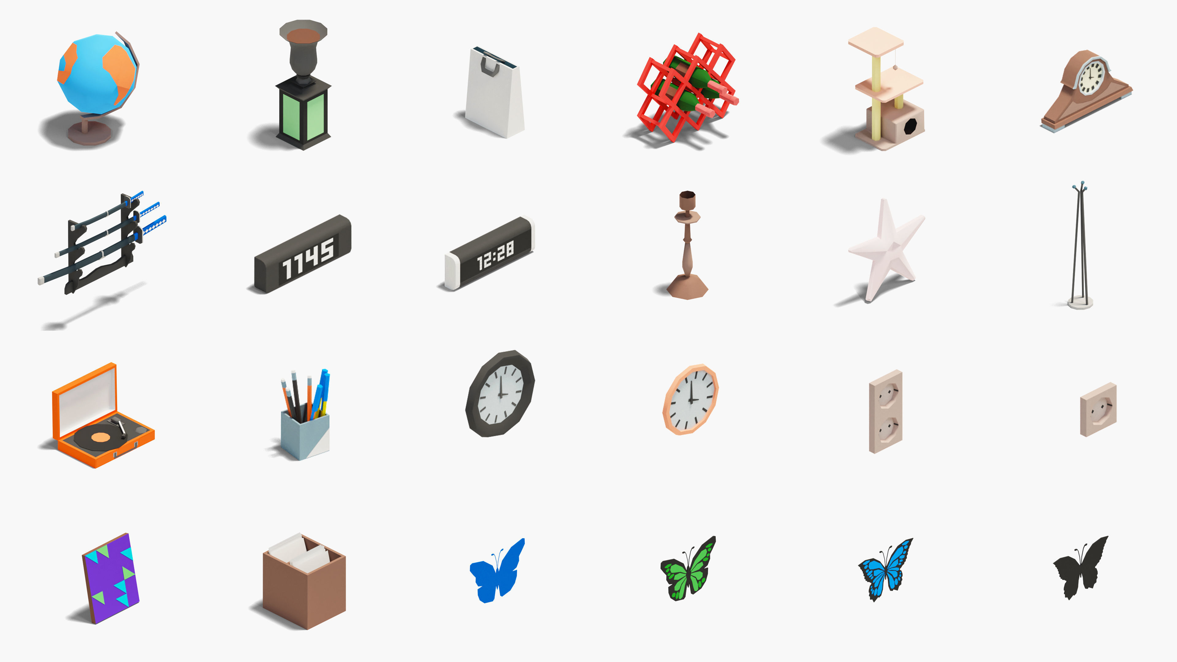 Office 2 Low-poly 3D model_50