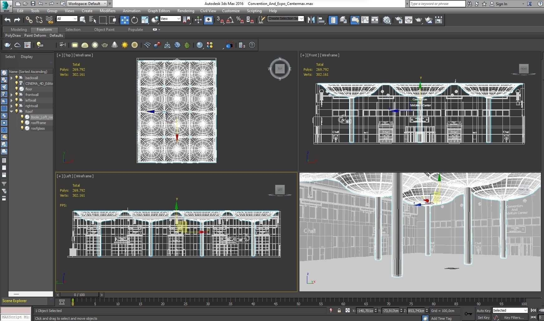 Convention And Exhibition Center 3D model_15