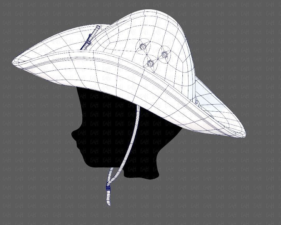 Cap V06 Low-poly 3D model_15