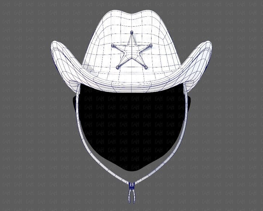 Cap V06 Low-poly 3D model_9