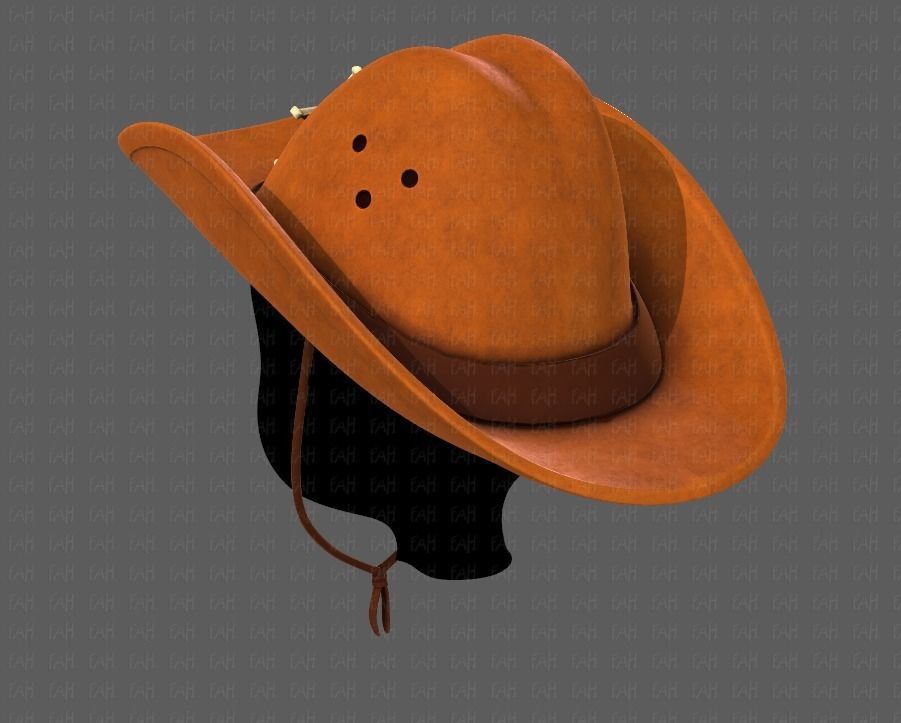 Cap V06 Low-poly 3D model_6