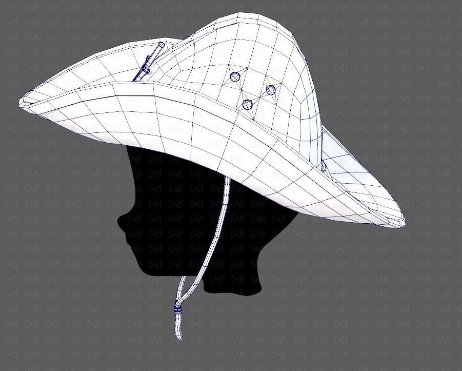 Cap V06 Low-poly 3D model_31
