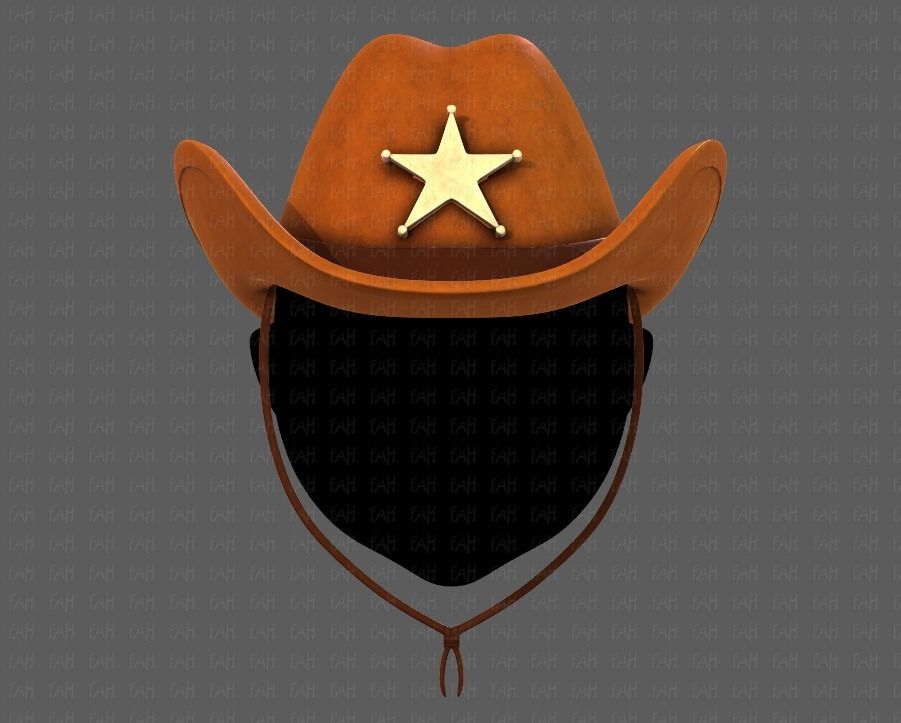 Cap V06 Low-poly 3D model_1