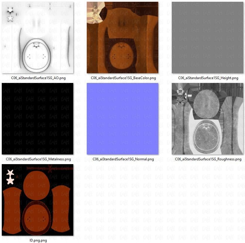 Cap V06 Low-poly 3D model_46