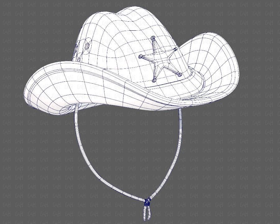 Cap V06 Low-poly 3D model_38