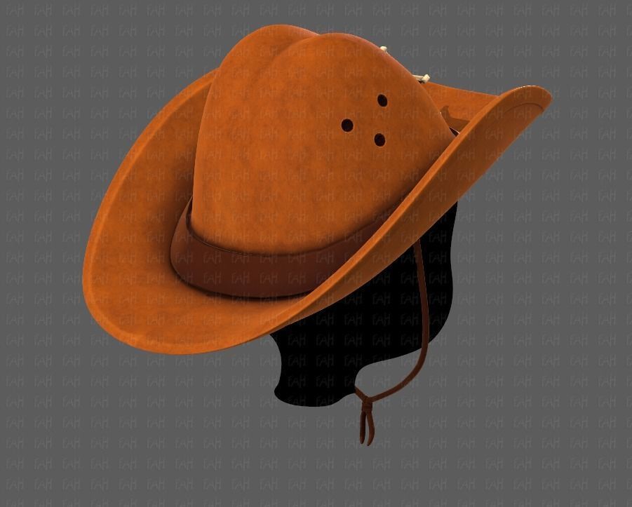 Cap V06 Low-poly 3D model_4