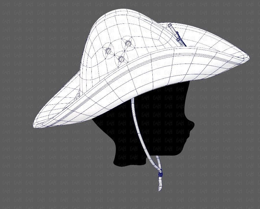 Cap V06 Low-poly 3D model_11