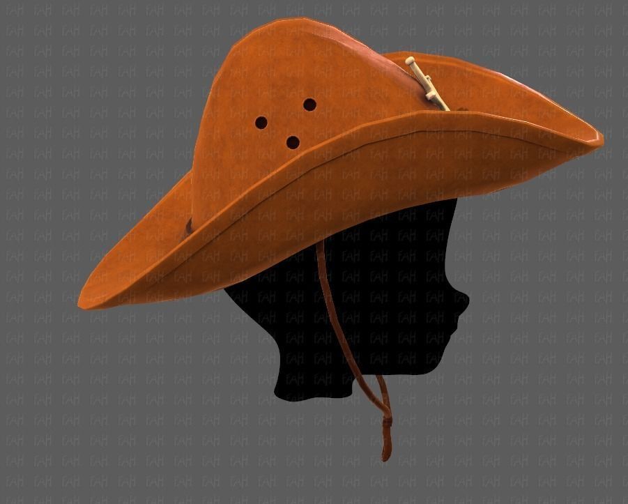 Cap V06 Low-poly 3D model_19