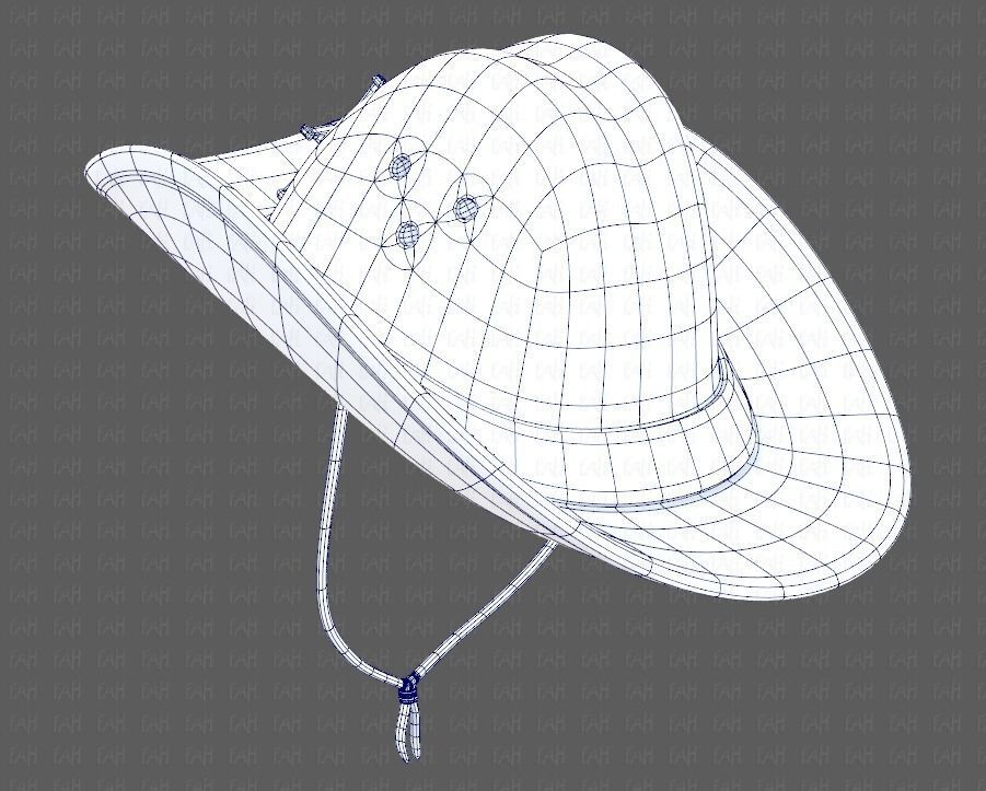 Cap V06 Low-poly 3D model_42