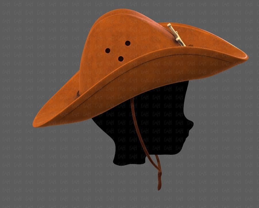 Cap V06 Low-poly 3D model_3