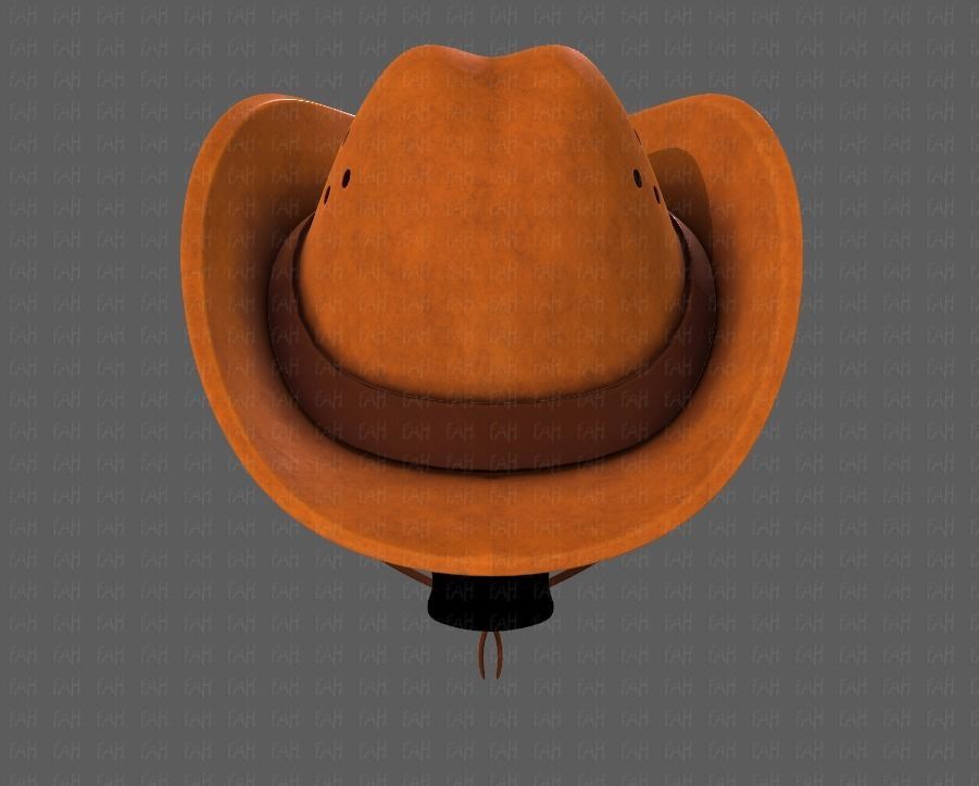 Cap V06 Low-poly 3D model_5