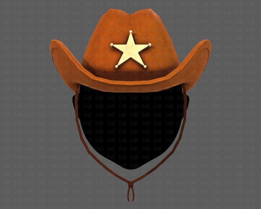 Cap V06 Low-poly 3D model_17