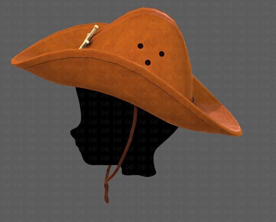 Cap V06 Low-poly 3D model_23