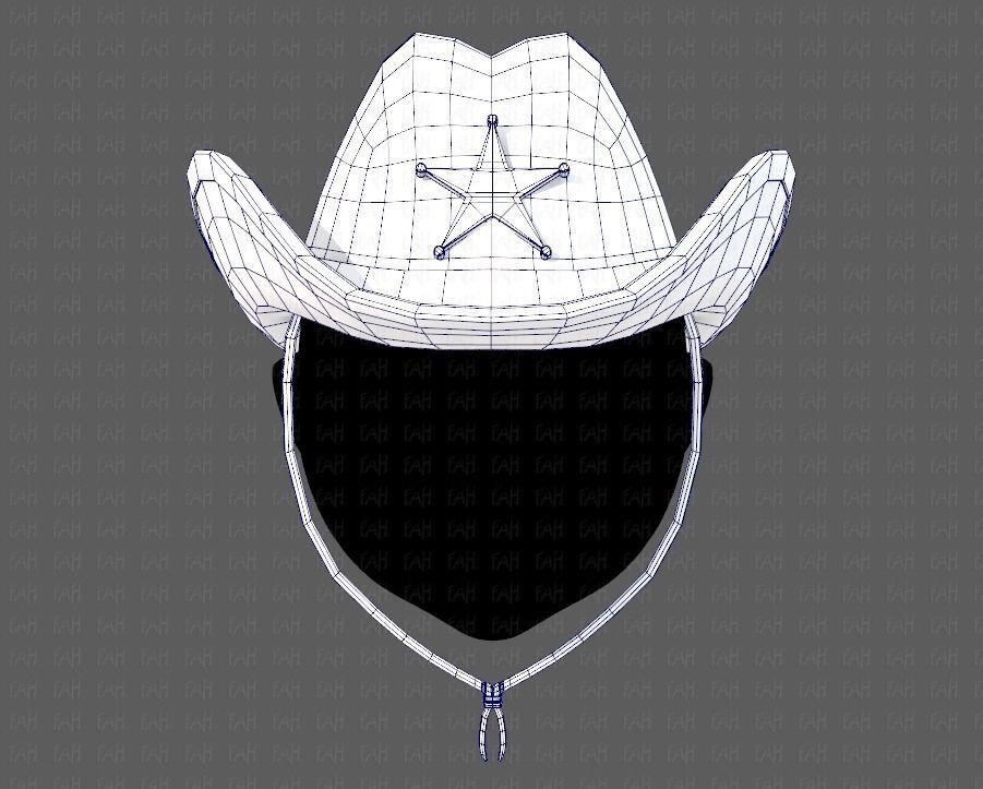 Cap V06 Low-poly 3D model_25