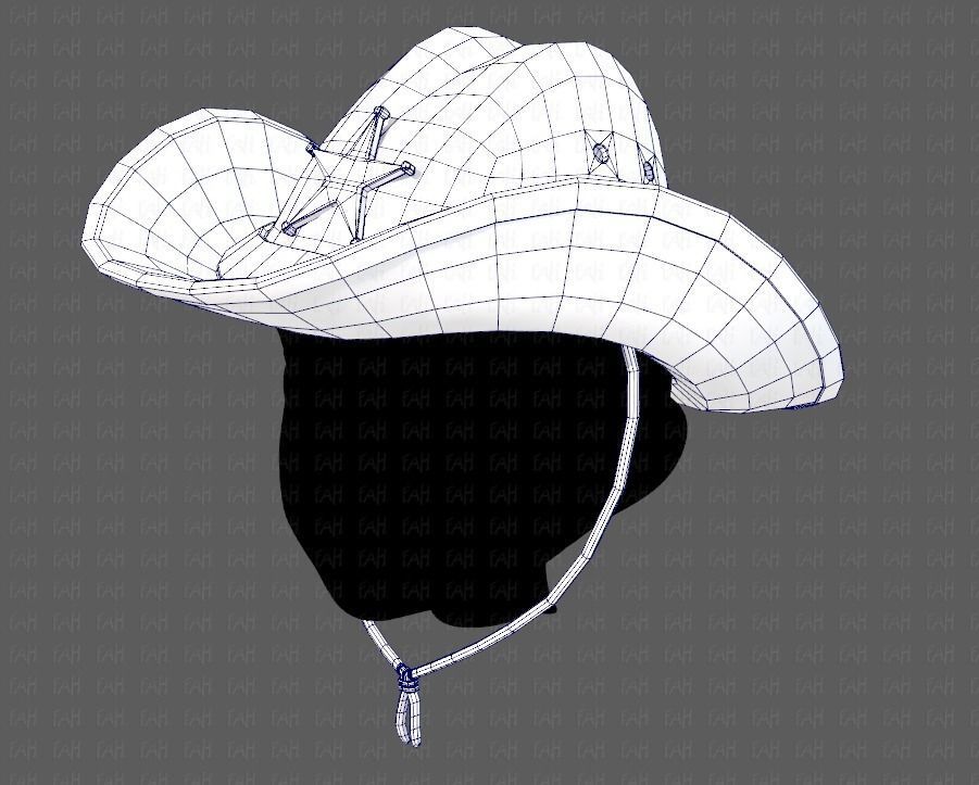 Cap V06 Low-poly 3D model_32