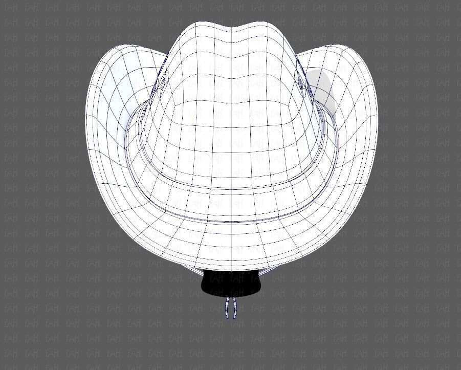 Cap V06 Low-poly 3D model_13