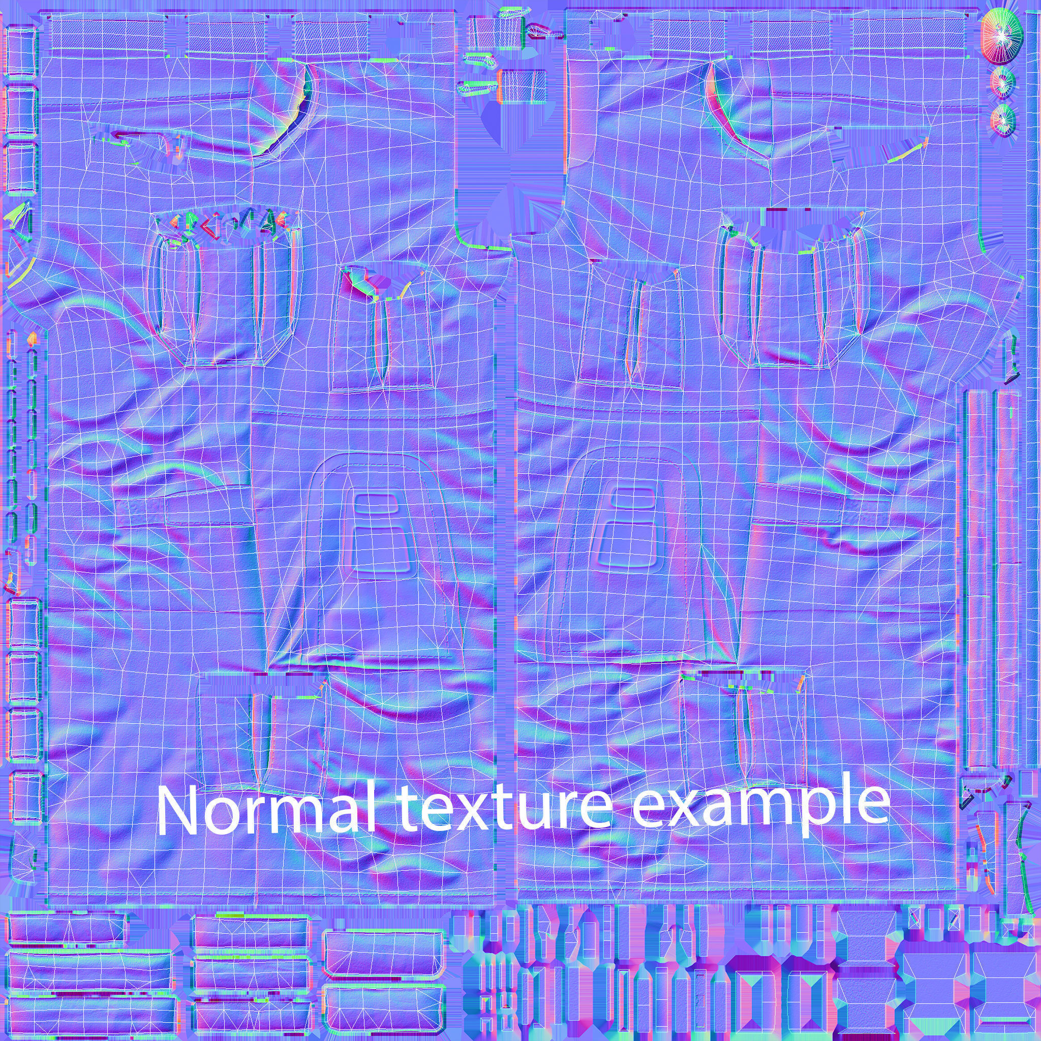 Modular Soldier Outfit Low-poly 3D model_31