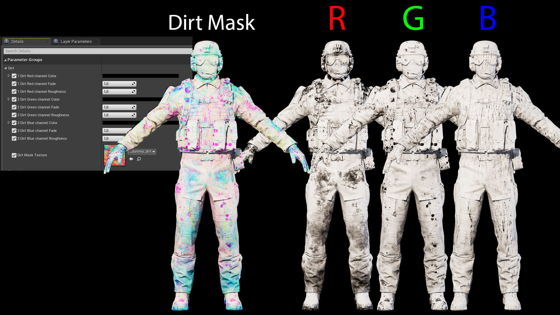 Modular Soldier Outfit Low-poly 3D model_20