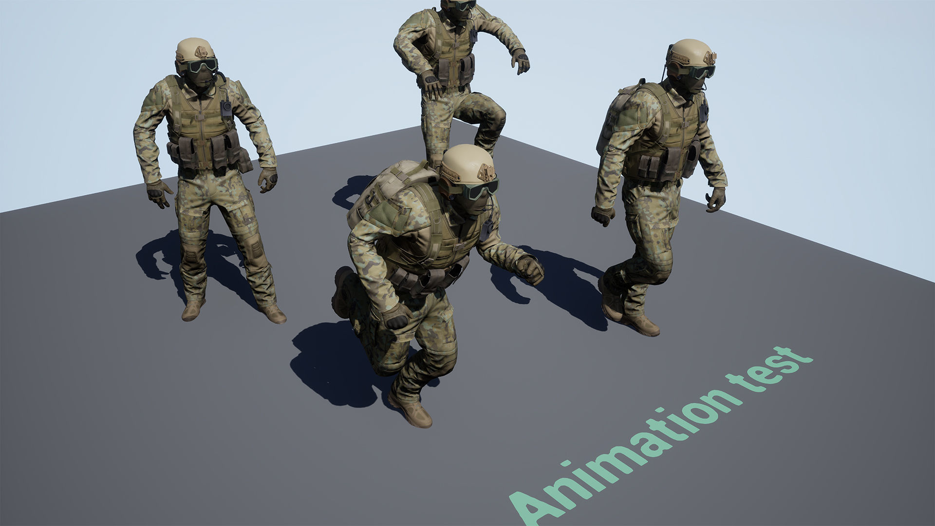 Modular Soldier Outfit Low-poly 3D model_28