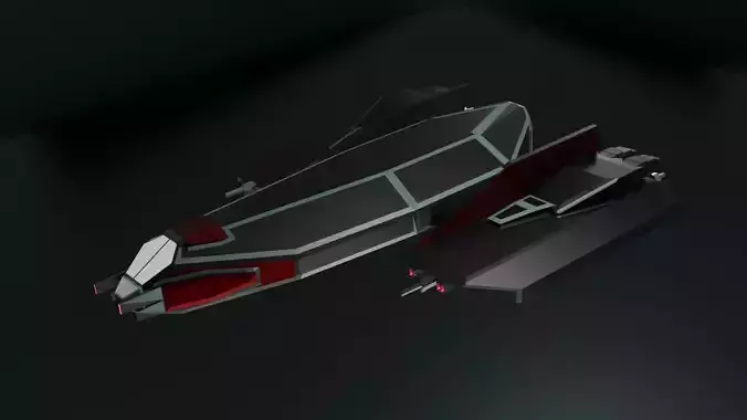 Starship spaceship 3D model