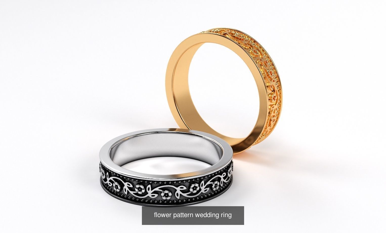 38 wedding rings  3D Model Collection_19