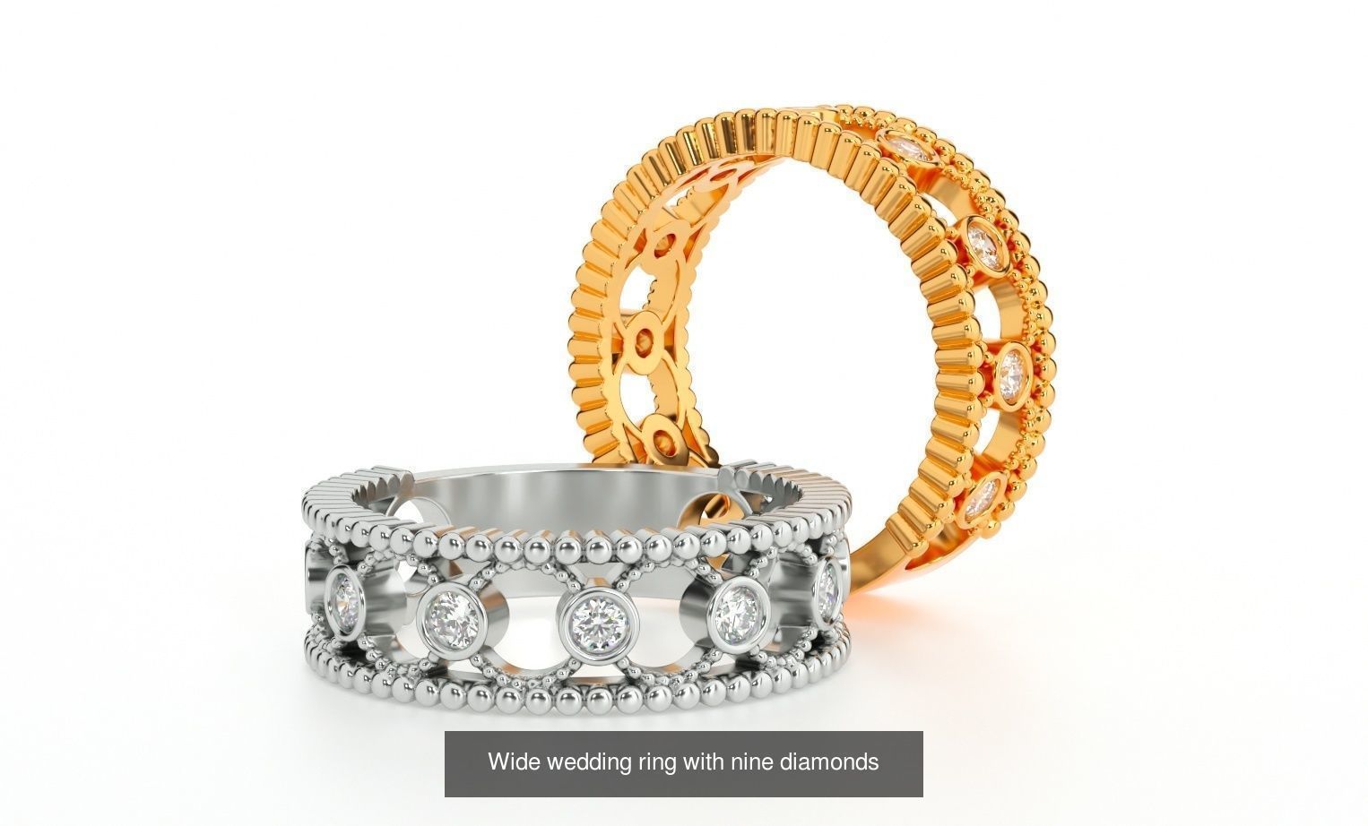 38 wedding rings  3D Model Collection_24