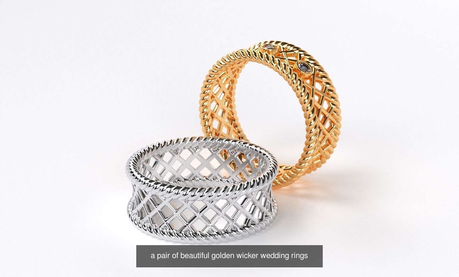 38 wedding rings  3D Model Collection_15