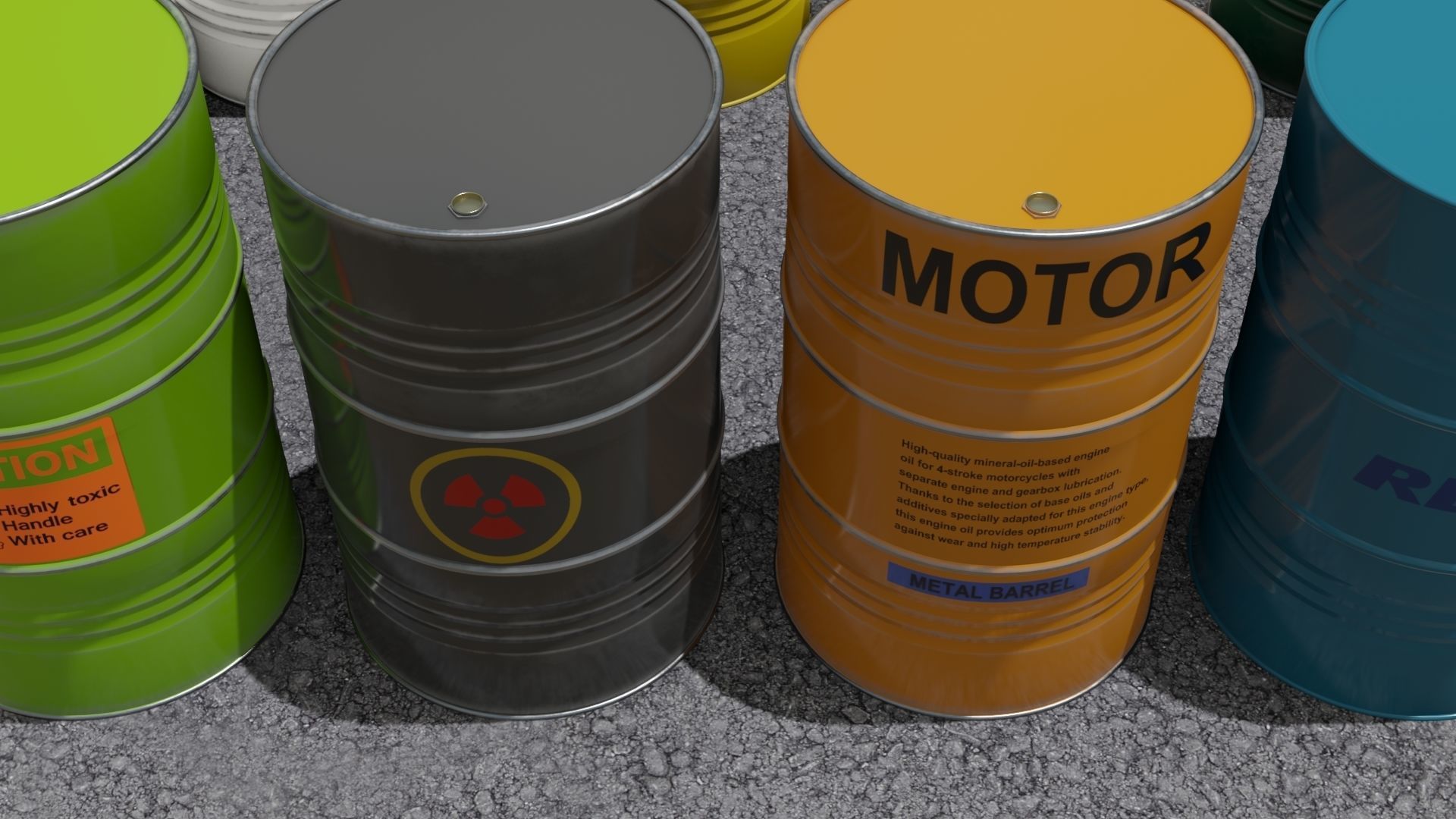 30 Barrel 3D models Low-poly 3D model_7
