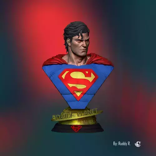 SUPERMAN BUST 3D print model