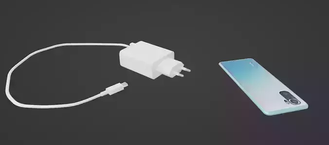 Xiaomi Redmi Note 10s with charger