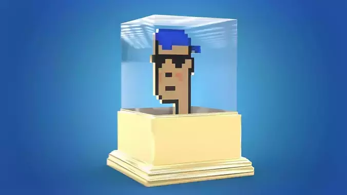 Gold Punk Low-poly 3D model