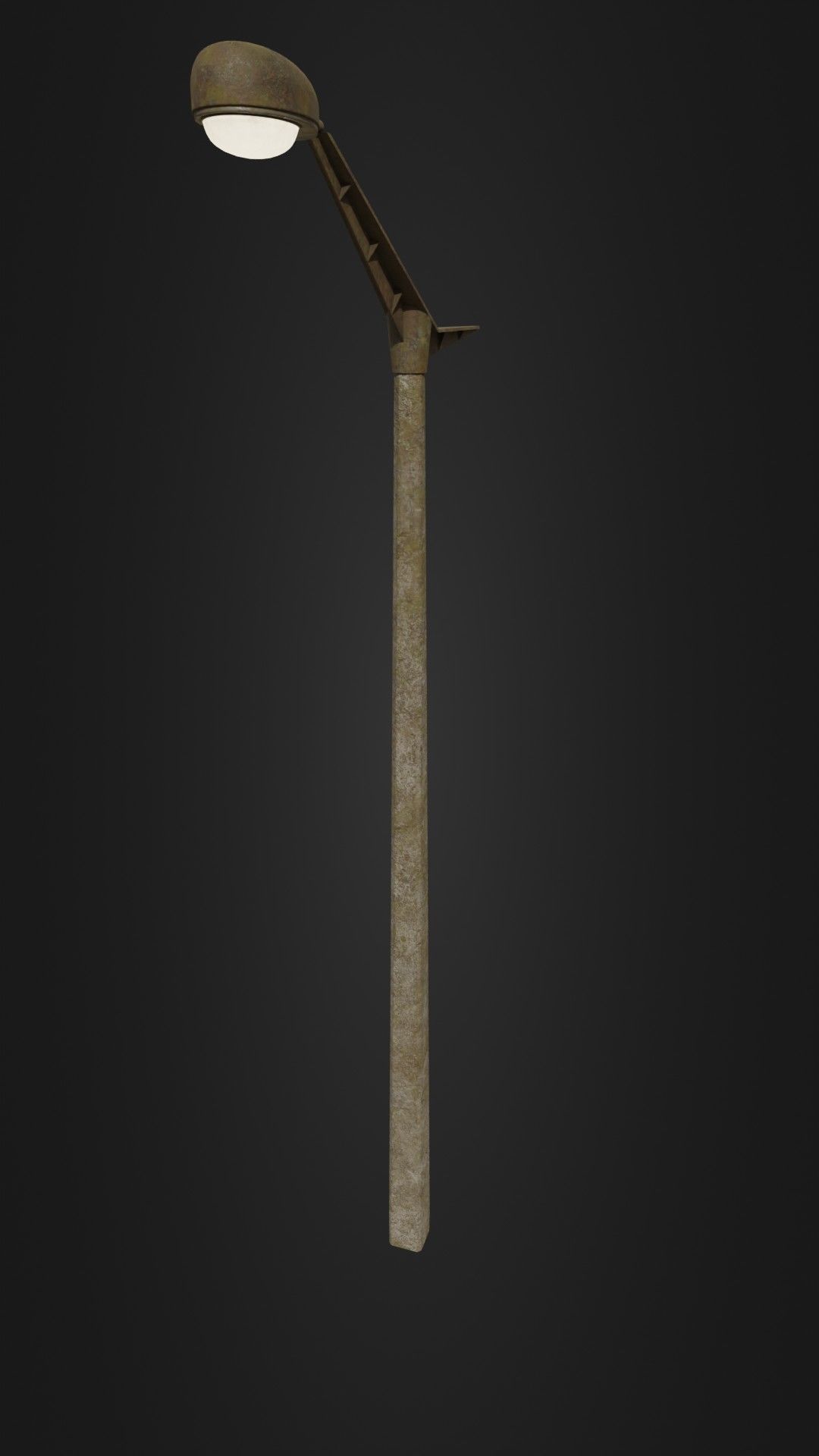 Old worn street light 10 Low-poly 3D model_39