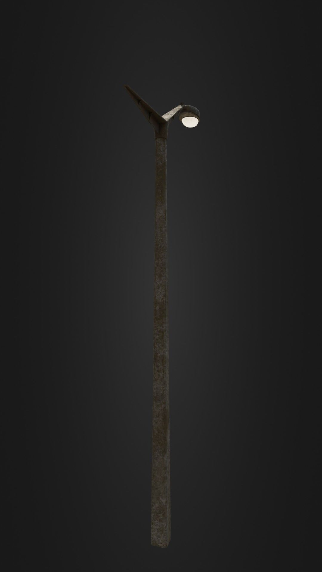 Old worn street light 10 Low-poly 3D model_19