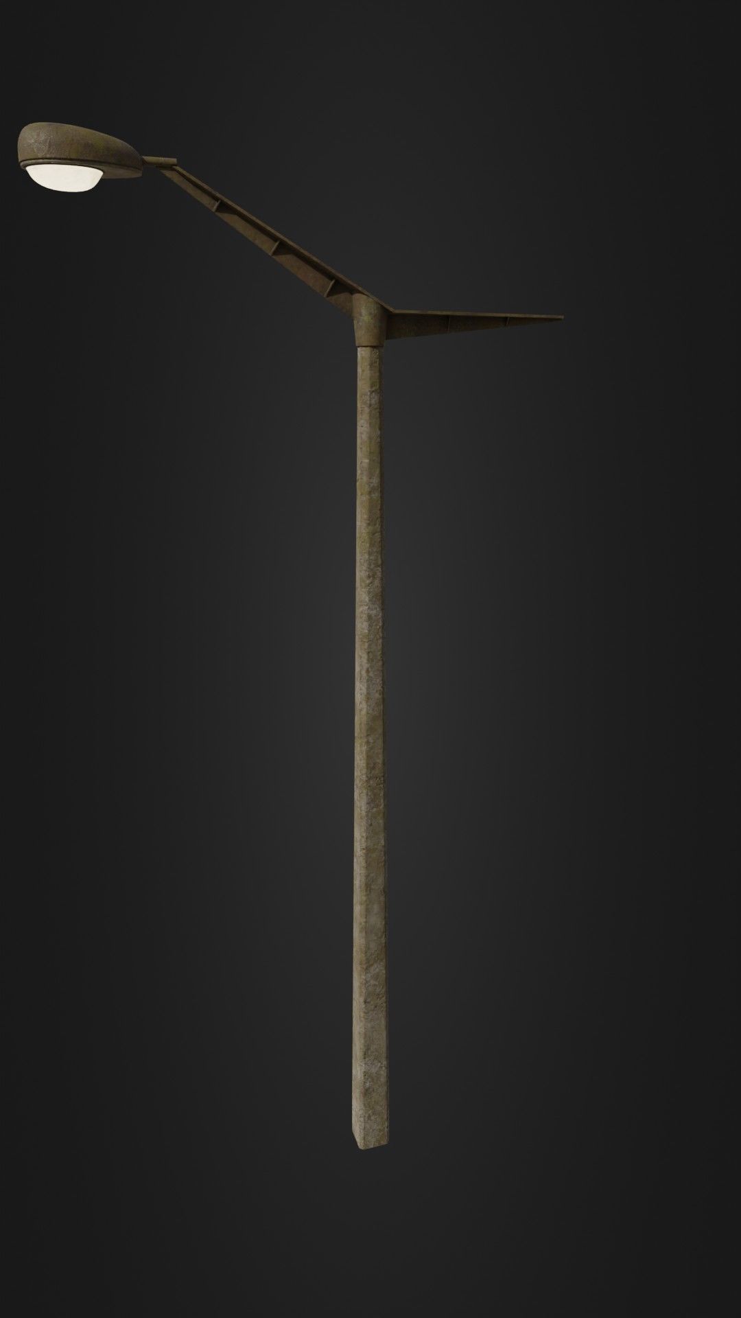 Old worn street light 10 Low-poly 3D model_33