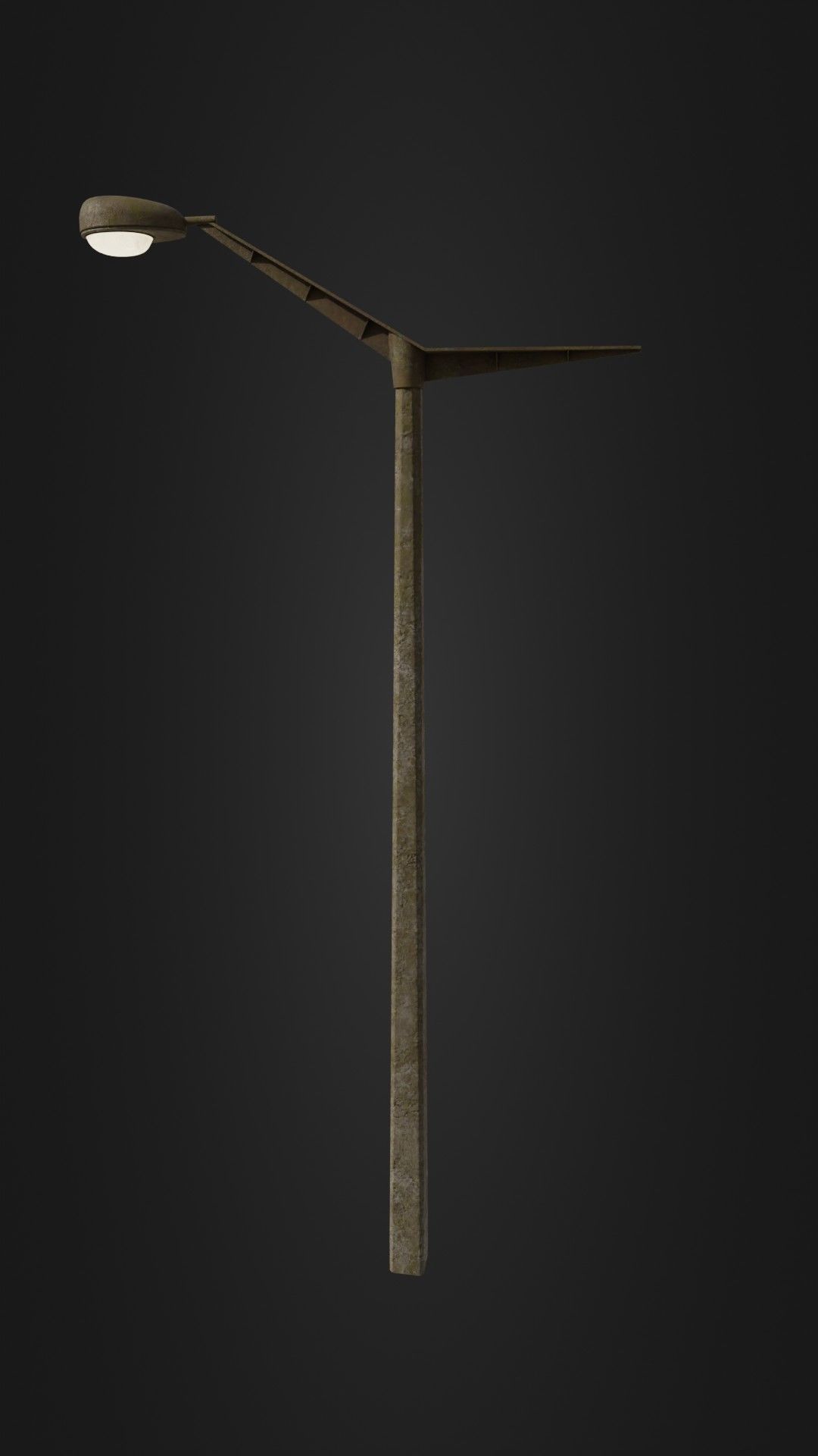 Old worn street light 10 Low-poly 3D model_30