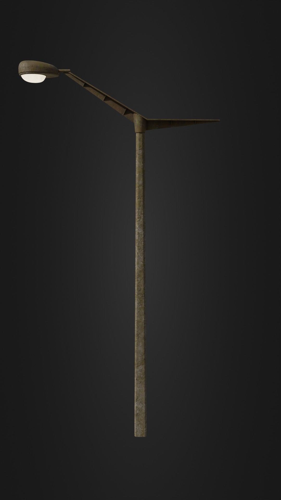 Old worn street light 10 Low-poly 3D model_31