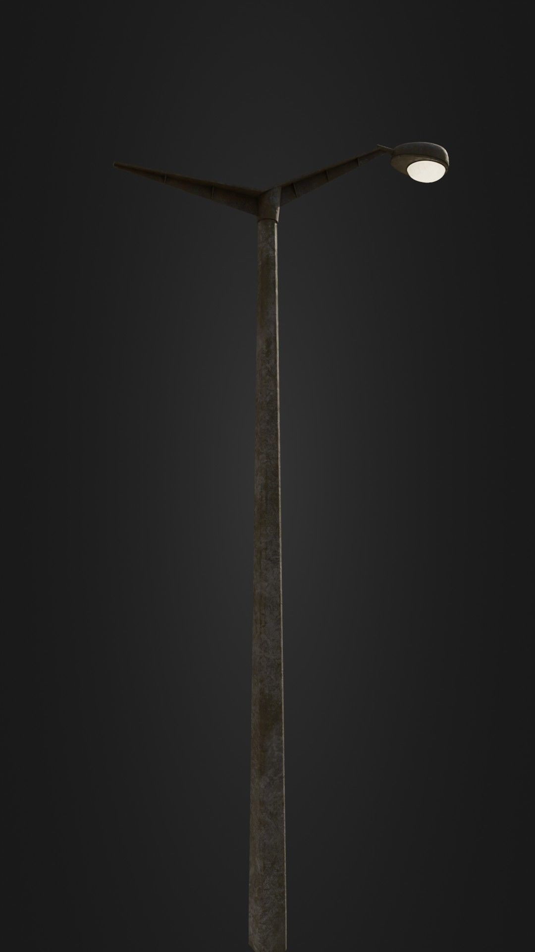 Old worn street light 10 Low-poly 3D model_14