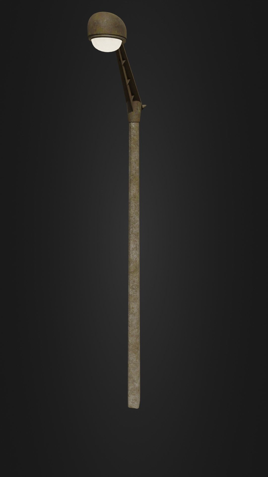 Old worn street light 10 Low-poly 3D model_40