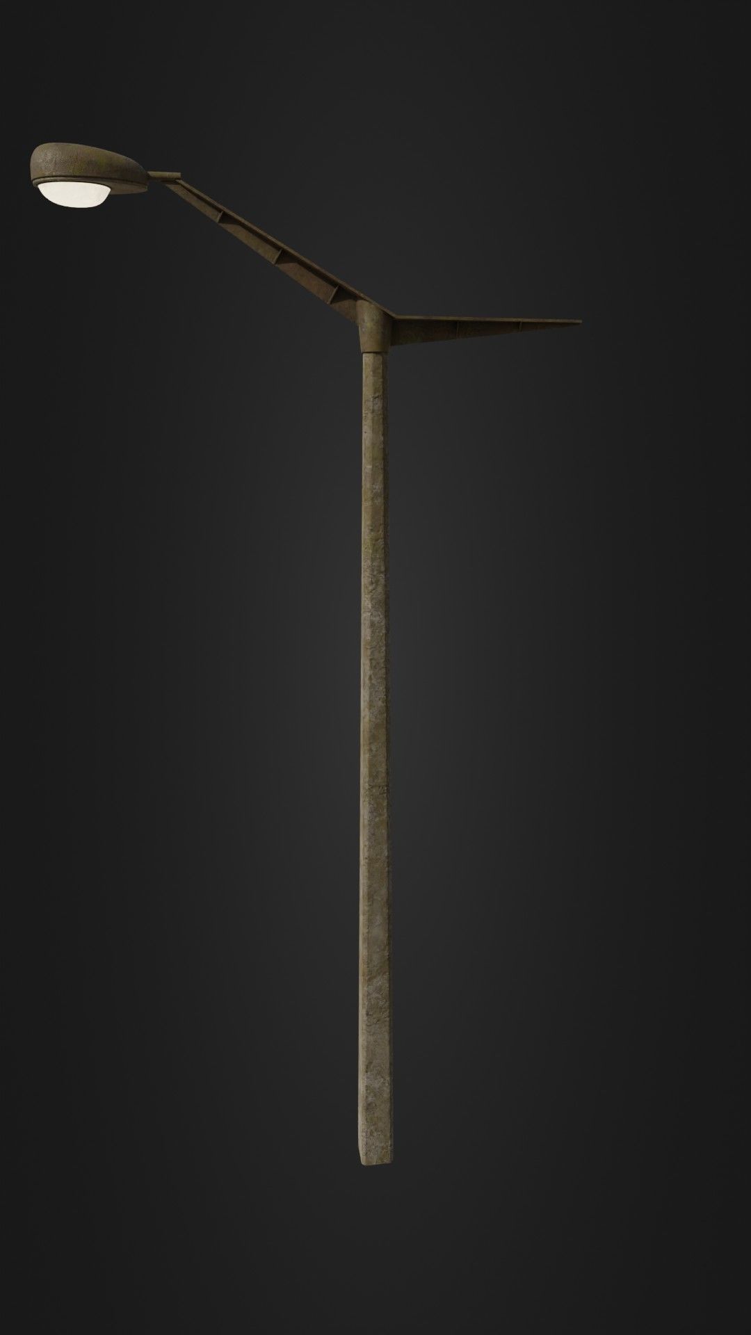 Old worn street light 10 Low-poly 3D model_32