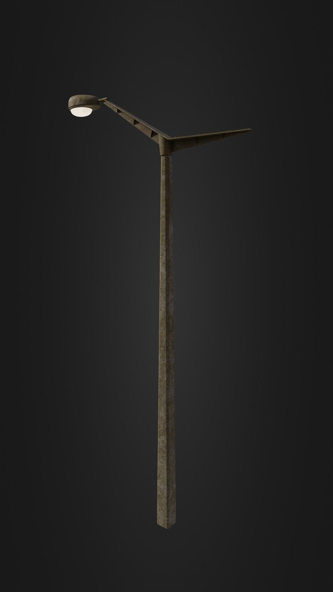 Old worn street light 10 Low-poly 3D model_27
