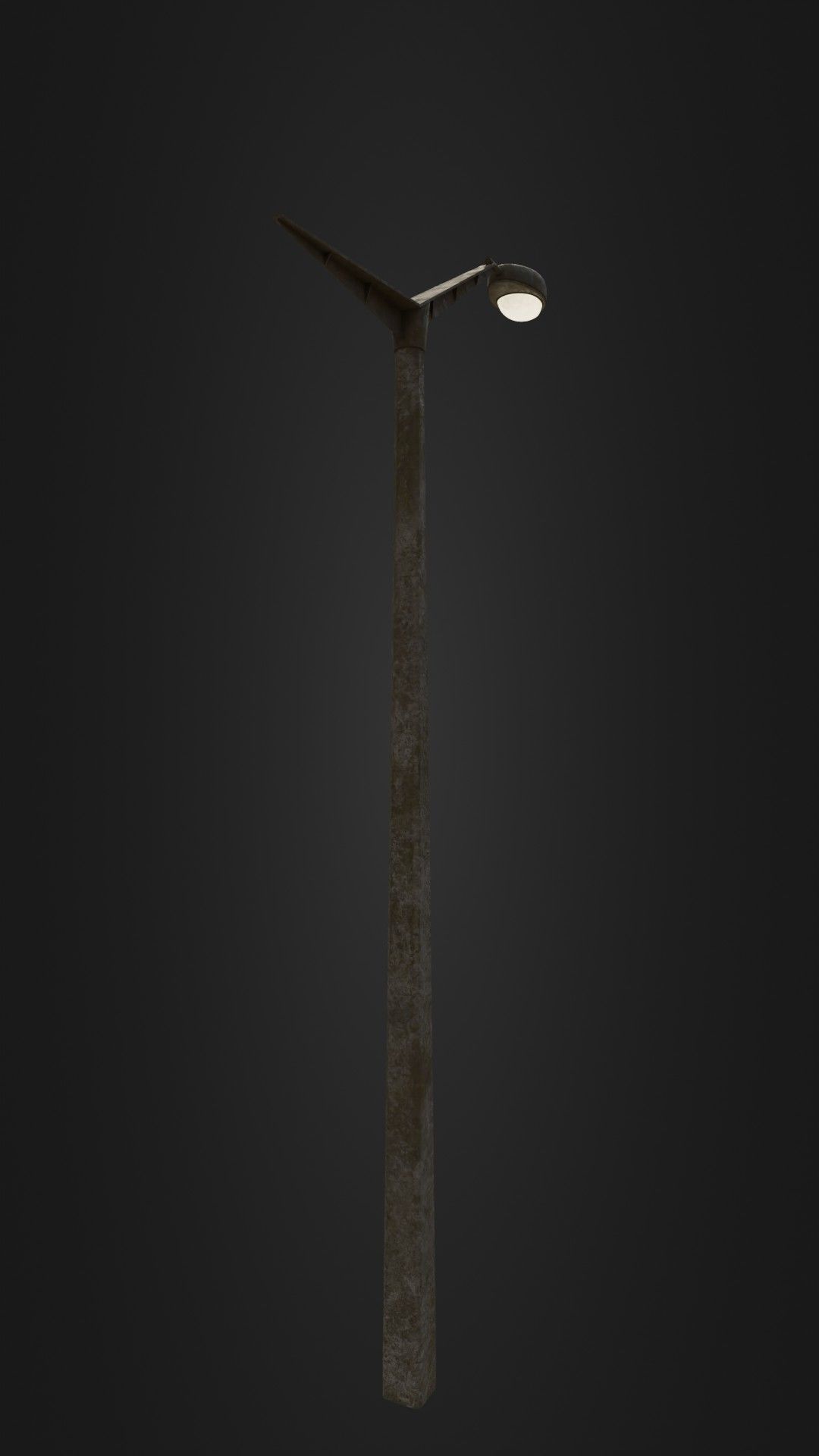 Old worn street light 10 Low-poly 3D model_18